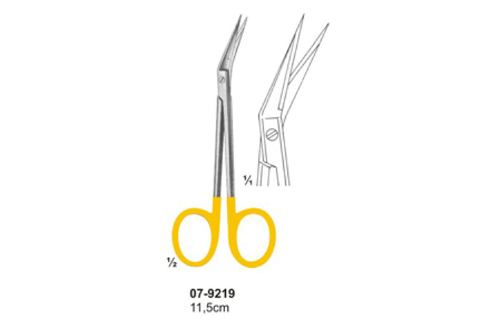 Scissor with tungsten carbide